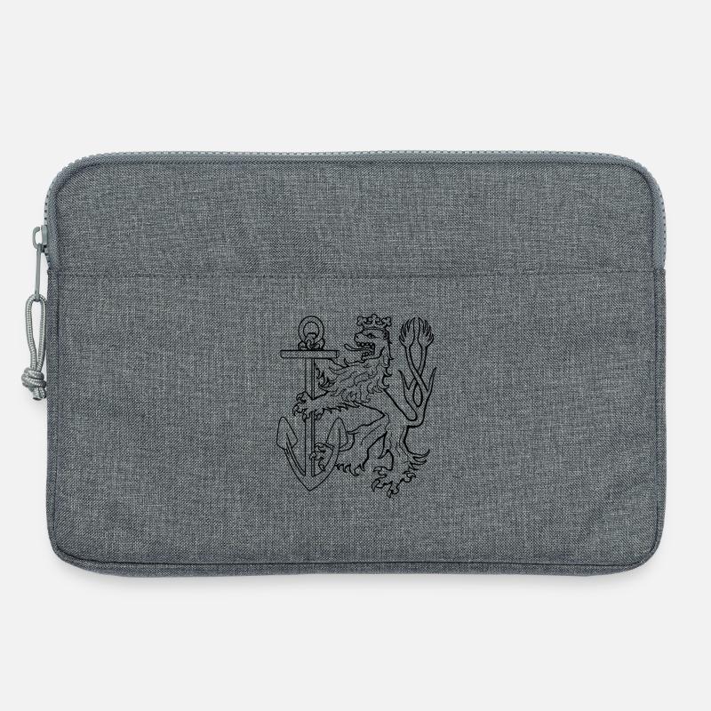 Düsseldorfer Löwe - Laptoptasche 13" - Grau meliert