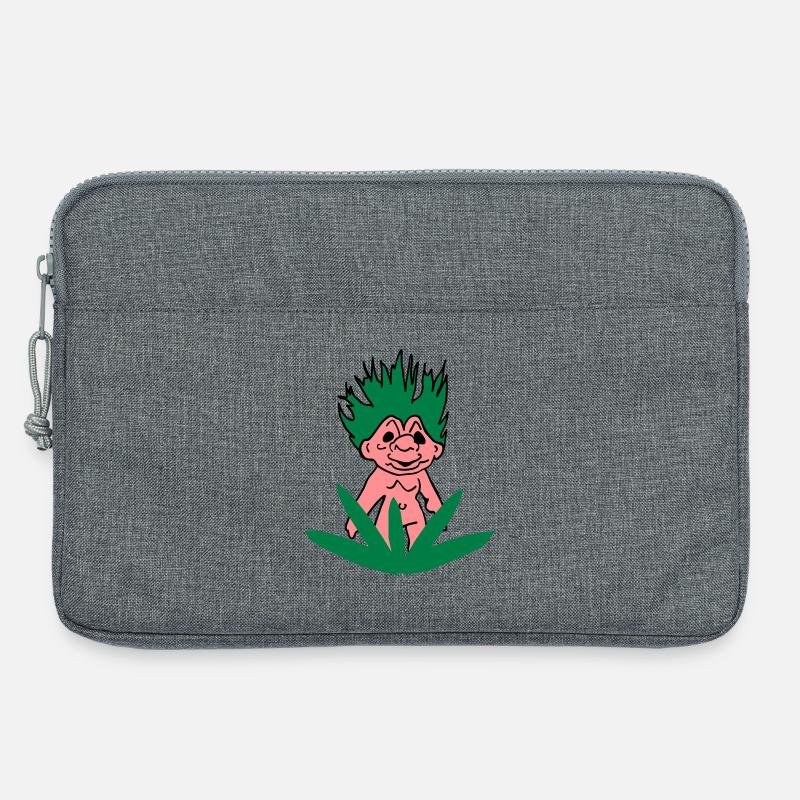Troll Dich raus! - Laptoptasche 13" - Grau meliert
