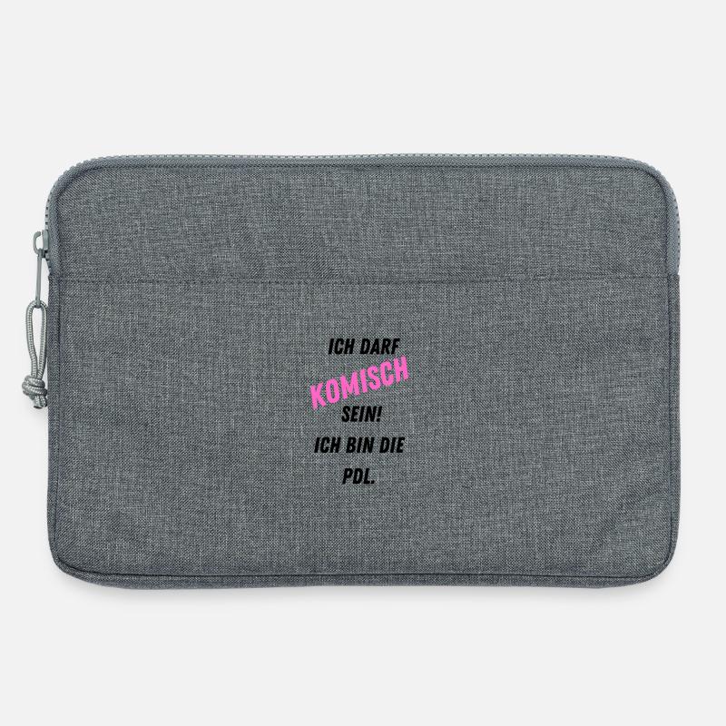 PDL Pflegedienstleitung Geschenk Witzig Komisch - Laptoptasche 13" - Grau meliert