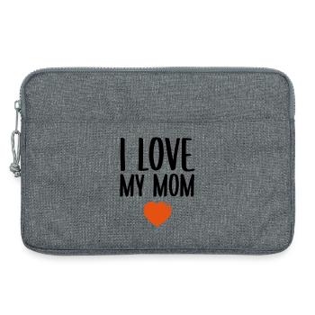 I love my Mom - Laptoptasche 13" - Grau meliert - Vorne