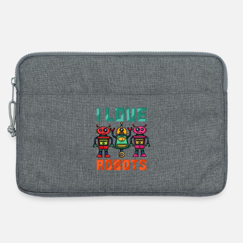 Roboter Robot - Laptoptasche 13" - Grau meliert