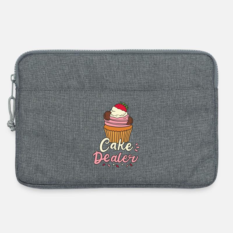 Kuchen Bäcker Backen - Laptoptasche 13" - Grau meliert