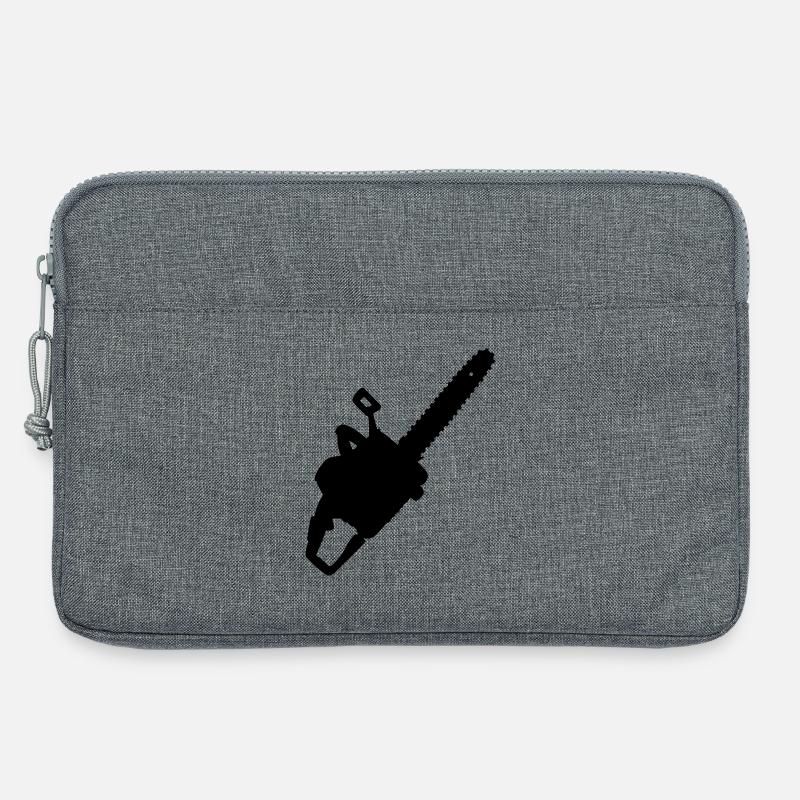 Motorsäge für Dohle, Tischler oder Woodbewe - Laptoptasche 13" - Grau meliert