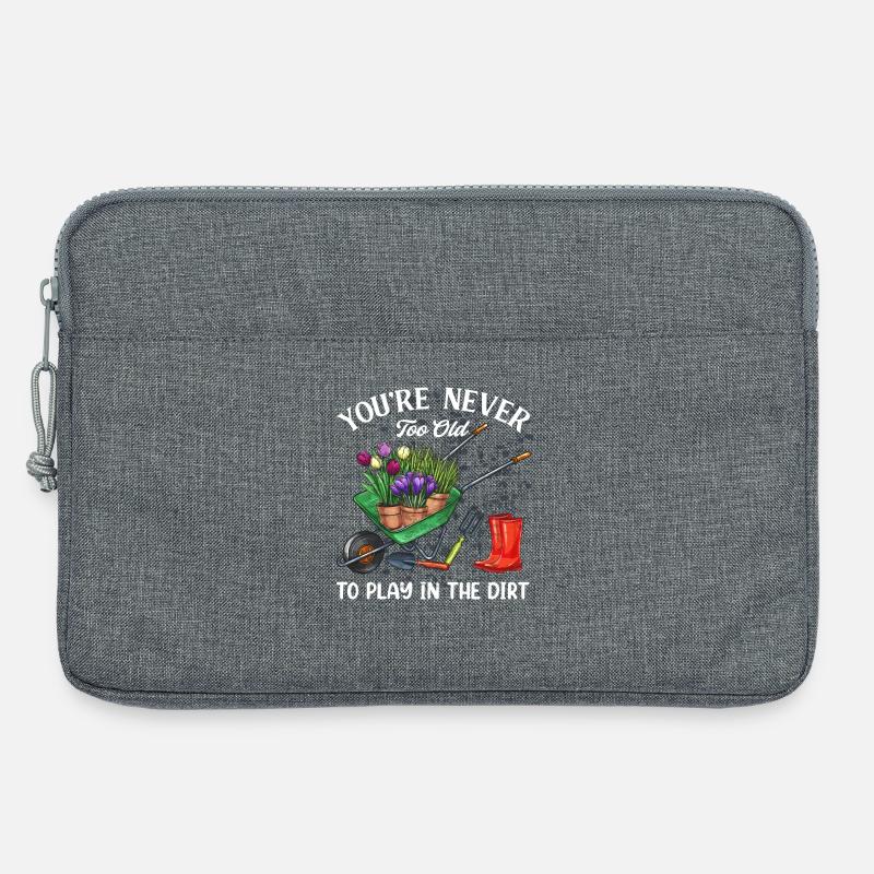 Garten Gärtner - Laptoptasche 13" - Grau meliert
