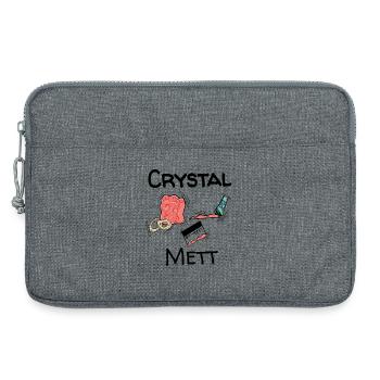 Mett - Crystal Mett - Laptoptasche 13" - Grau meliert - Vorne