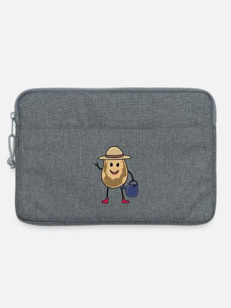 Kartoffel Gärtner Garten gärtnern Kartoffeln Anbau - Laptoptasche 13" - Grau meliert