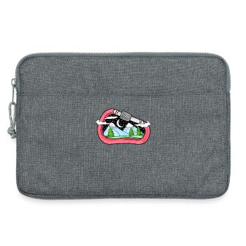 Karabiner Mountain Mountains Mountaineer Gift - Laptop bag 13" - heather grey - Front