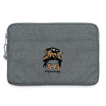 Leopard Bow Hair & Sunglasses - Laptop bag 13" - heather grey - Front