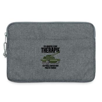 Panzer Militär Geschenk - Laptoptasche 13" - Grau meliert - Vorne