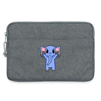 Elephant Fitness Motivation Gym Gift - Laptop bag 13" - heather grey - Front