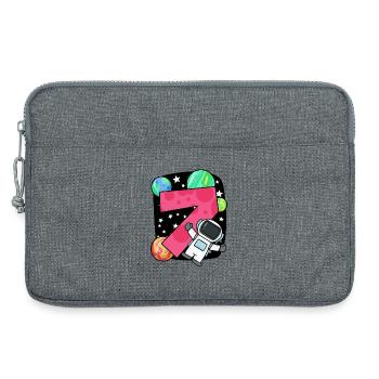 7 birthday boy - 7 years old - I am 7 - Laptop bag 13" - heather grey - Front