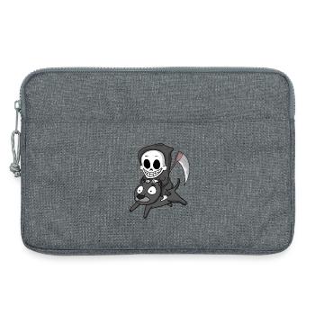 Grim Reaper et Black Panther - Sacoche pour ordinateur portable 13 pouces - gris chiné - Devant