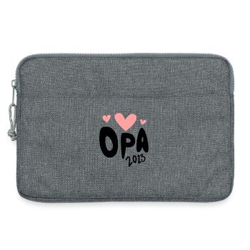 Opa 2023 - Opa werden - Bald Opa - Laptoptasche 13" - Grau meliert - Vorne