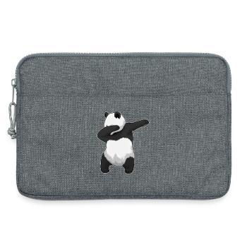 Panda Hip Hop Tanz - Laptoptasche 13" - Grau meliert - Vorne