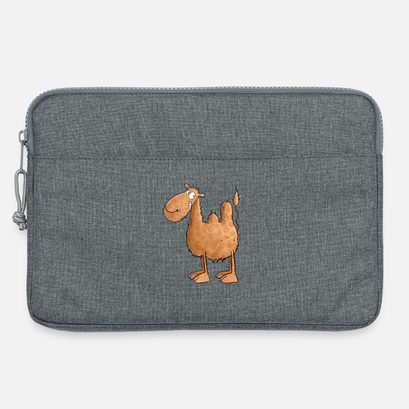 Drolliges Kamel I Tiere - Laptoptasche 13" - Grau meliert