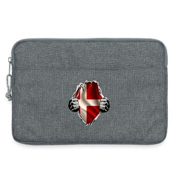 Le Danemark sous la chemise - Sacoche pour ordinateur portable 13 pouces - gris chiné - Devant