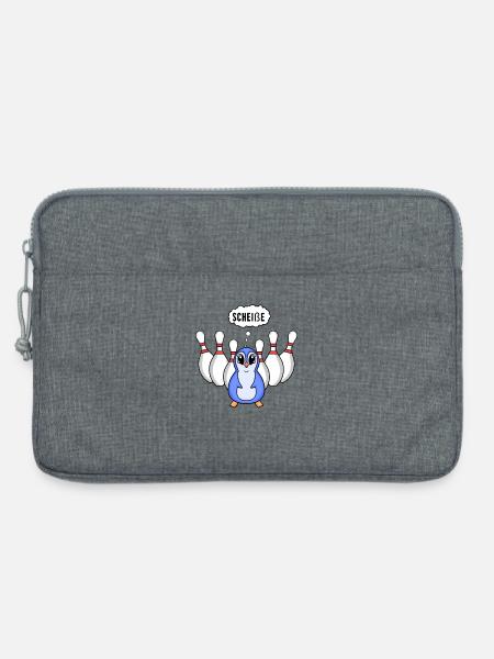 Kegel Pinguin Bowling - Laptoptasche 13" - Grau meliert