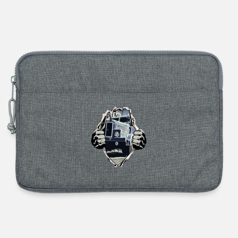 Ifa H6 DDR Kipper unterm Shirt - Laptoptasche 13" - Grau meliert