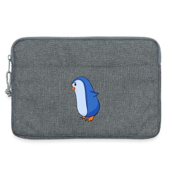 Pingouin - Sacoche pour ordinateur portable 13 pouces - gris chiné - Devant