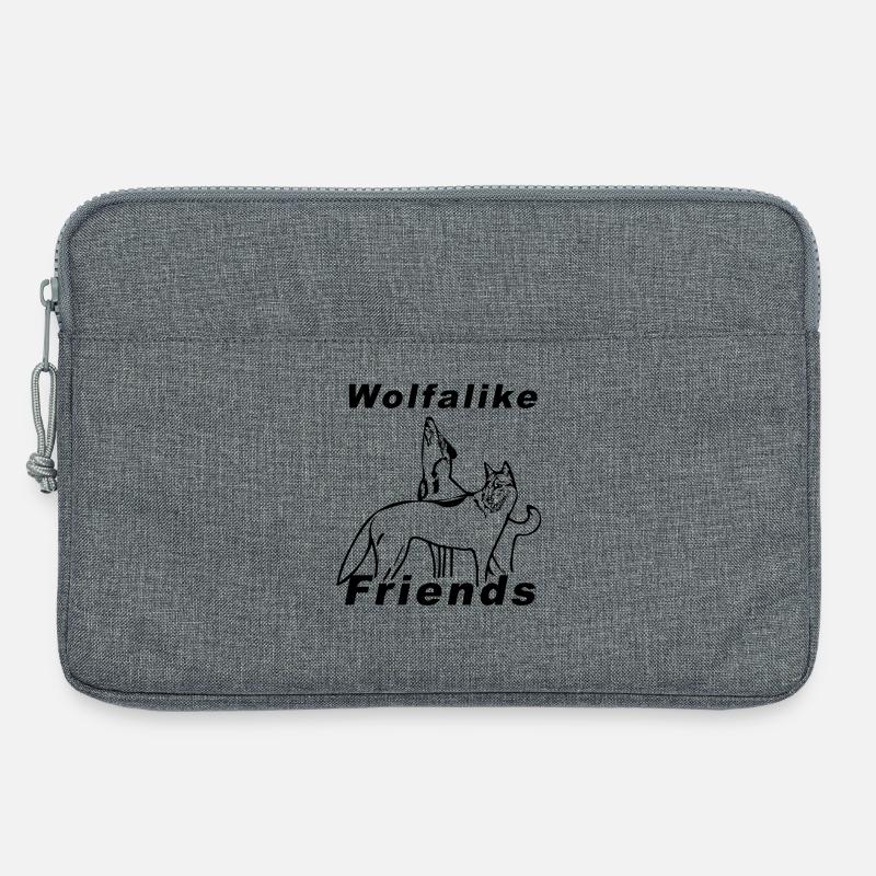 Wolfalike Logo - Laptoptasche 13" - Grau meliert