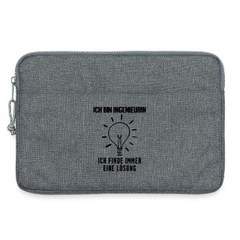 Ingenieurin Beruf Ausbildung - Laptoptasche 13" - Grau meliert - Vorne