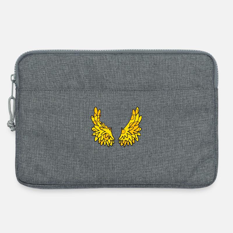 Käse Flügel - Laptoptasche 13" - Grau meliert