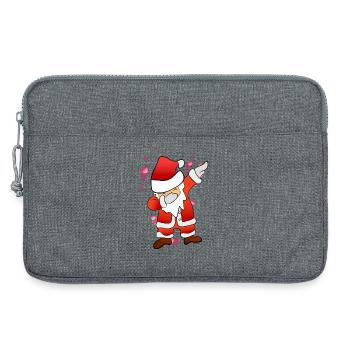 Dabbing Nikolaus - Laptoptasche 13" - Grau meliert - Vorne