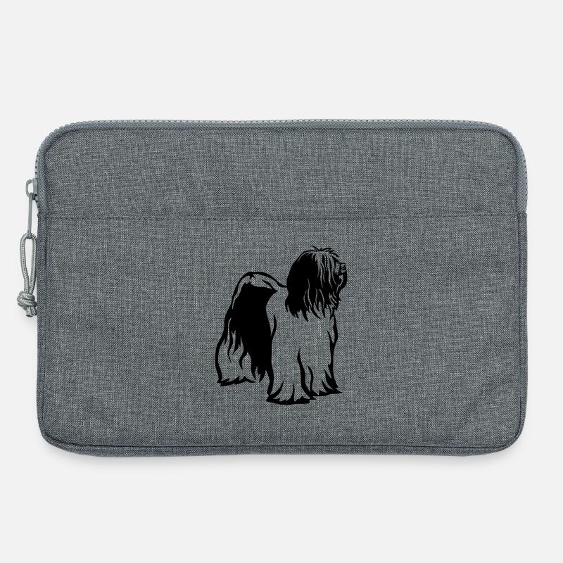 Tibet Terrier - Laptoptasche 13" - Grau meliert