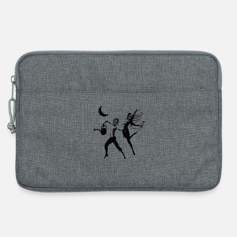 Skelette Tanzen mit Liebe - Laptoptasche 13" - Grau meliert
