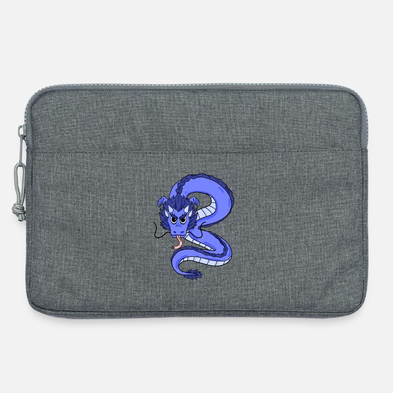Drache - Laptoptasche 13" - Grau meliert