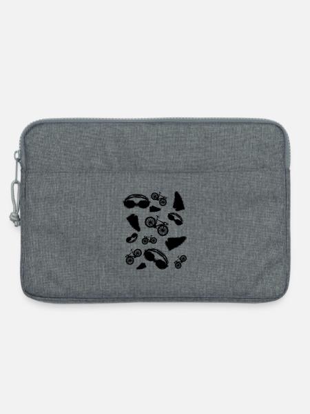 Triathlon Symbole - Laptoptasche 13" - Grau meliert