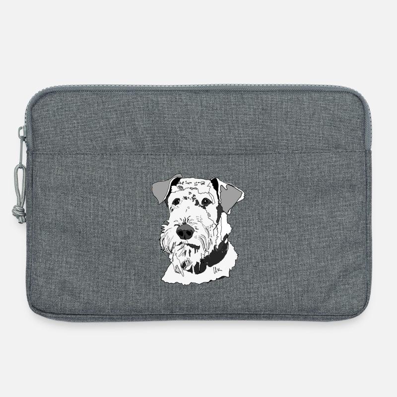 Airedale Terrier - Laptoptasche 13" - Grau meliert
