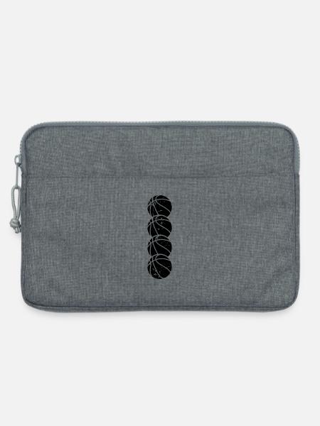Lustiger Basketball Ball - Laptoptasche 13" - Grau meliert