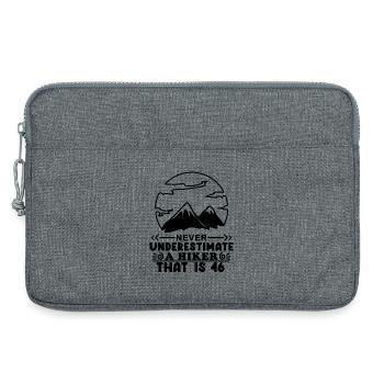 Mountain Wanderer 46th birthday 46 years old gift - Laptop bag 13" - heather grey - Front