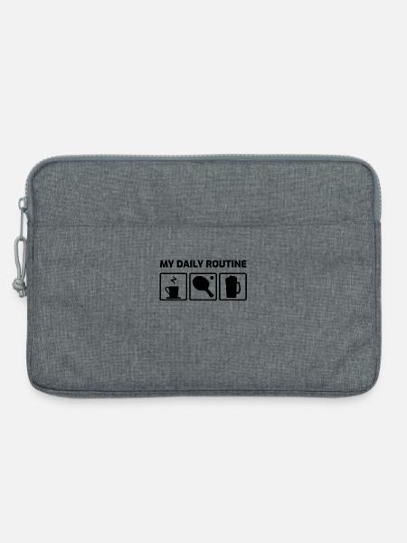 Pingpong Kaffee - Laptoptasche 13" - Grau meliert