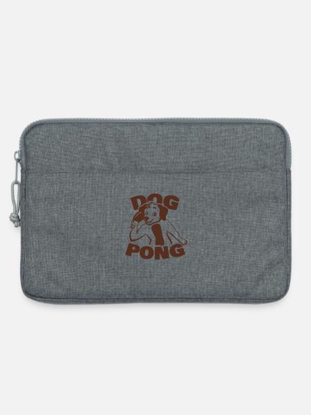 Hunde Ping Pong - Laptoptasche 13" - Grau meliert