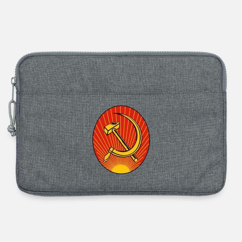 Hammer und Sichel - Laptoptasche 13" - Grau meliert