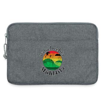 woschechta Mühl4tla-waschechter Mühl4tler, Dialekt - Laptoptasche 13" - Grau meliert - Vorne