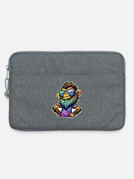 Funky Affe - Laptoptasche 13" - Grau meliert