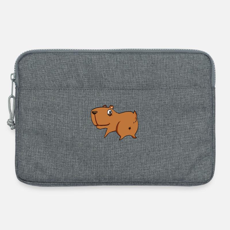 Capybara von hinten - Capybara Hintern - Laptoptasche 13" - Grau meliert