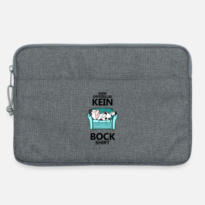 Statement Keine Lust - Laptoptasche 13" - Grau meliert