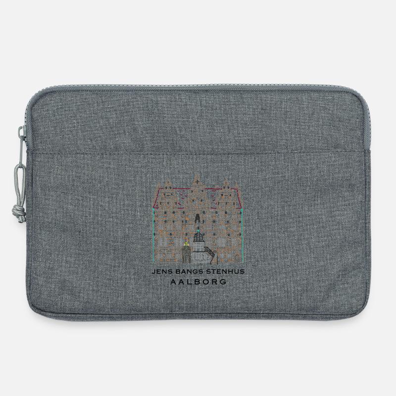 Aalborg, Jens Bangs Stenhus, Dänemark - Laptoptasche 13" - Grau meliert