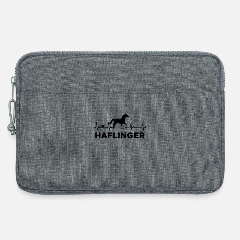 Pferd Herzschlag Reiten - Laptoptasche 13" - Grau meliert