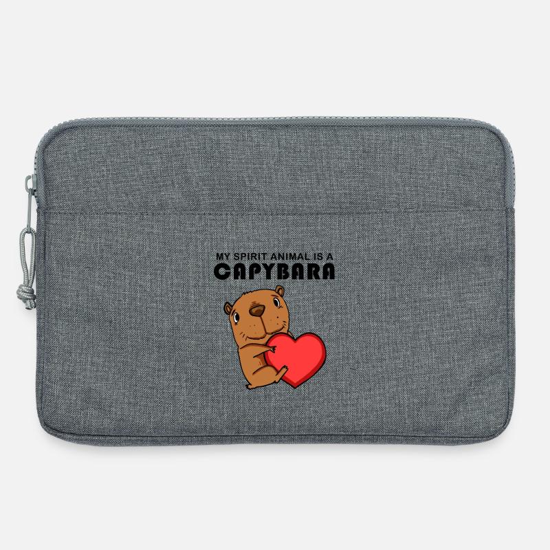 Capybara Wasserschwein - Laptoptasche 13" - Grau meliert