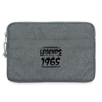 1965 - Né en 1965 - Construit en 1965 - Sacoche pour ordinateur portable 13 pouces - gris chiné - Devant