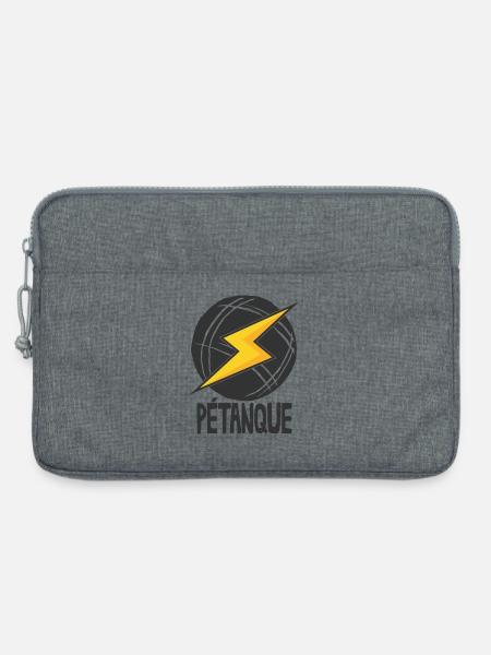 Boule Kugeln für Bouler Boules Set und Petanque - Laptoptasche 13" - Grau meliert