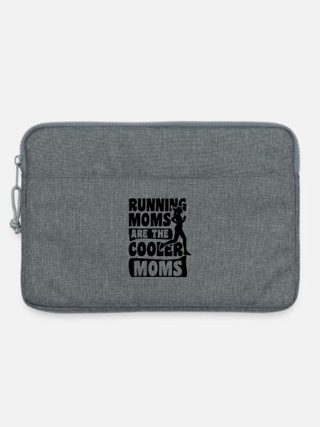 Laufende Mutter - Laptoptasche 13" - Grau meliert
