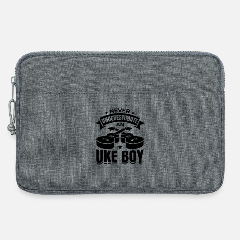Ukulele Junge - Laptoptasche 13" - Grau meliert