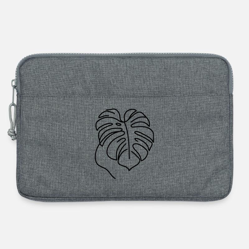 Monstera - Laptop bag 13" - heather grey