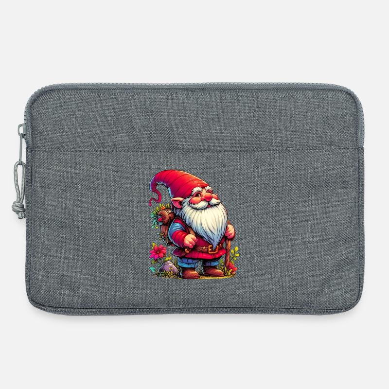 Gnom-Goblin-Elf - Laptoptasche 13" - Grau meliert